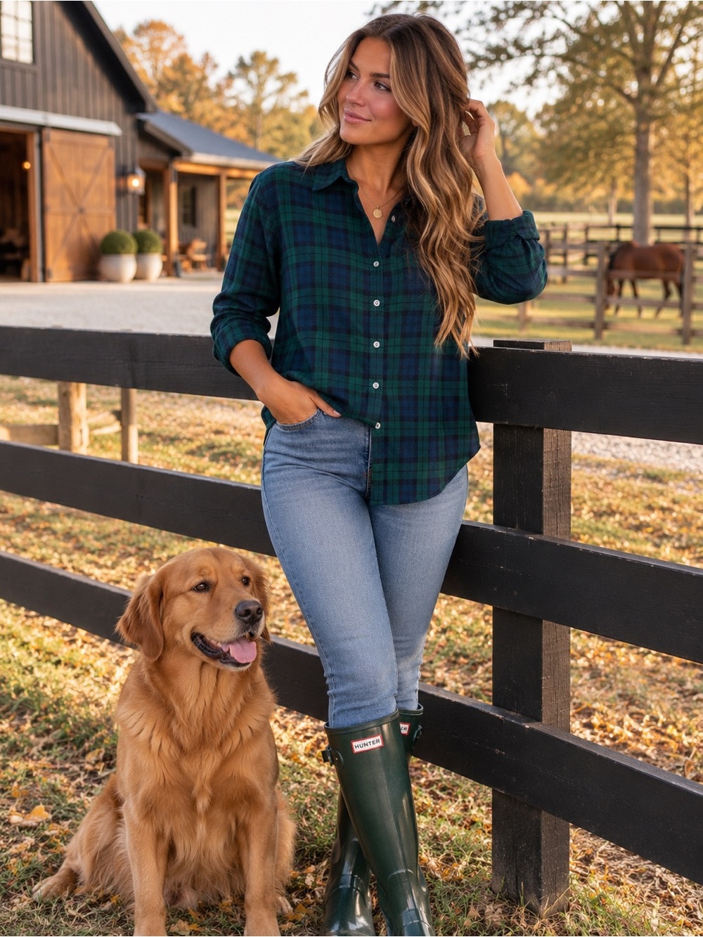🍂J CREW Plaid Flannel Button Down Long Sleeve - New with tags - Medium